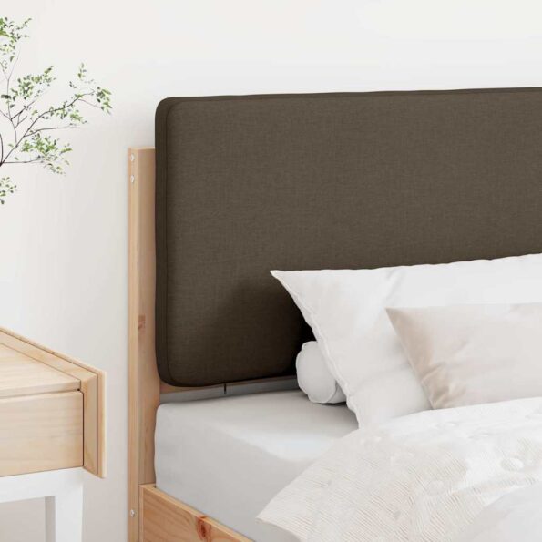 vidaXL Čalúnené čelo postele s čelnou doskou Hnedá a taupe 100 cm – Obrázok 3