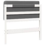 vidaXL Čalúnené čelo postele Biela a svetlo šedá 100 cm – Obrázok 6