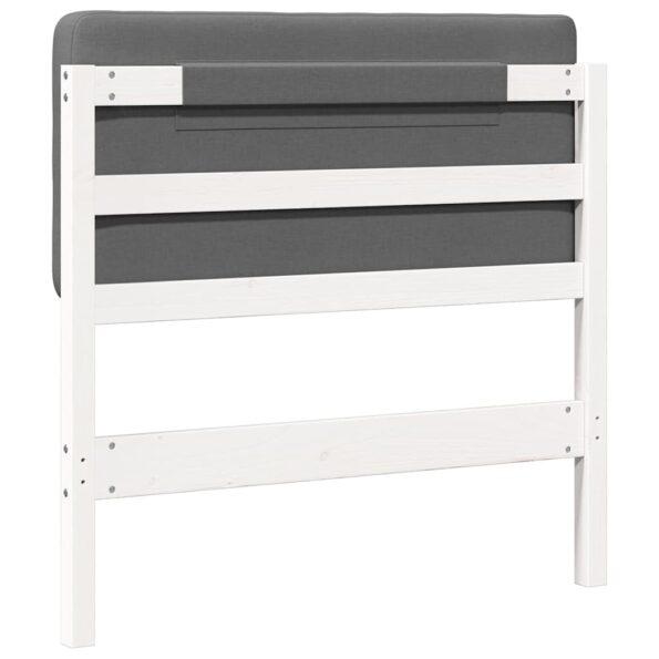 vidaXL Čalúnené čelo postele Biela a svetlo šedá 100 cm – Obrázok 6
