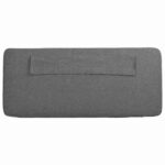 vidaXL Čalúnené čelo postele Biela a svetlo šedá 100 cm – Obrázok 8