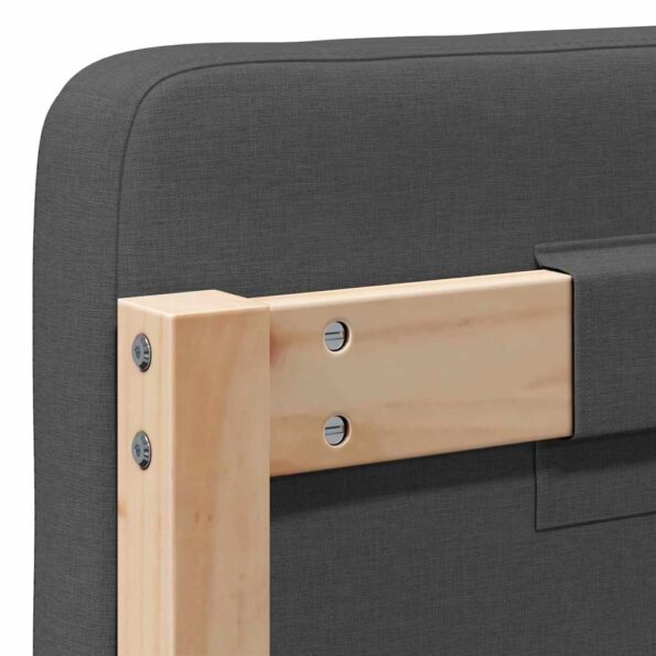 vidaXL Čalúnené čelo postele s čelnou doskou Hnedá a tmavošedá 90 cm – Obrázok 10