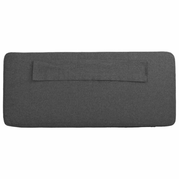 vidaXL Čalúnené čelo postele s čelnou doskou Hnedá a tmavošedá 90 cm – Obrázok 8