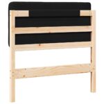 vidaXL Čalúnené čelo postele s čelnou doskou Hnedá a čierna 90 cm – Obrázok 6