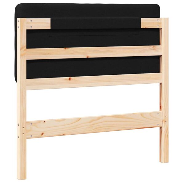 vidaXL Čalúnené čelo postele s čelnou doskou Hnedá a čierna 90 cm – Obrázok 6