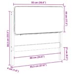 vidaXL Čalúnené čelo postele s čelnou doskou Hnedá a taupe 90 cm – Obrázok 13