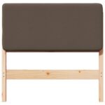 vidaXL Čalúnené čelo postele s čelnou doskou Hnedá a taupe 90 cm – Obrázok 4
