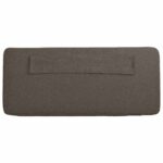 vidaXL Čalúnené čelo postele s čelnou doskou Hnedá a taupe 90 cm – Obrázok 8