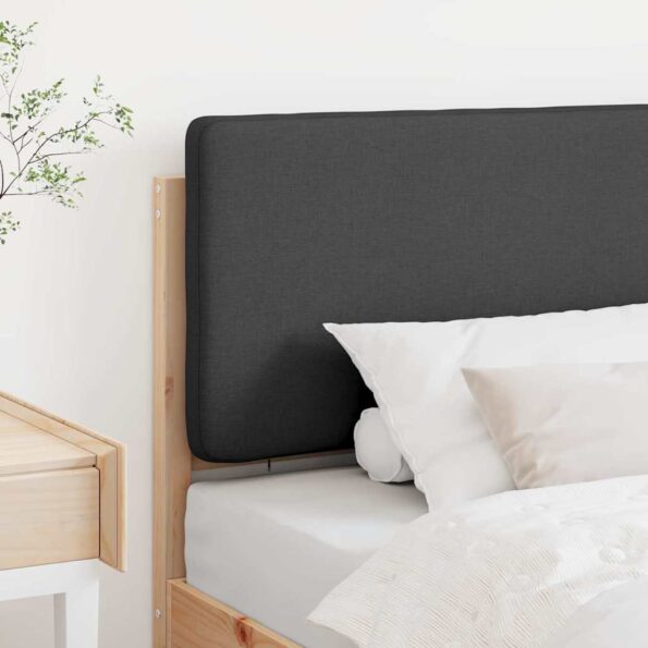 vidaXL Čalúnené čelo postele s čelnou doskou Hnedá a tmavošedá 80 cm – Obrázok 3