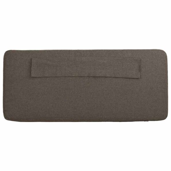 vidaXL Čalúnené čelo postele s čelnou doskou Hnedá a taupe 80 cm – Obrázok 8