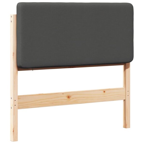 vidaXL Čalúnené čelo postele s čelnou doskou Hnedá a tmavošedá 75 cm – Obrázok 2