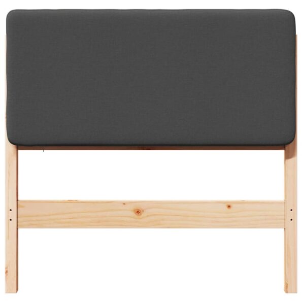 vidaXL Čalúnené čelo postele s čelnou doskou Hnedá a tmavošedá 75 cm – Obrázok 4