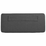 vidaXL Čalúnené čelo postele s čelnou doskou Hnedá a tmavošedá 75 cm – Obrázok 8