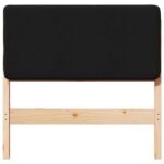 vidaXL Čalúnené čelo postele s čelnou doskou Hnedá a čierna 75 cm – Obrázok 4