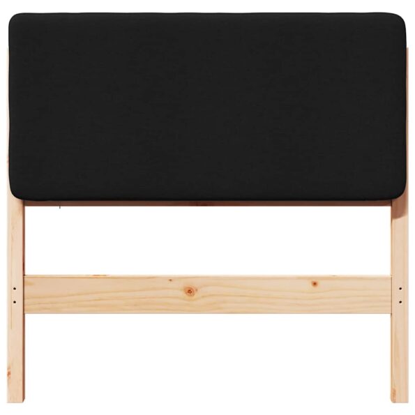 vidaXL Čalúnené čelo postele s čelnou doskou Hnedá a čierna 75 cm – Obrázok 4