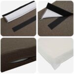 vidaXL Čalúnené čelo postele s čelnou doskou Hnedá a taupe 75 cm – Obrázok 7