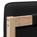 vidaXL Čalúnené čelo postele s čelnou doskou Hnedá a čierna 200 cm – Obrázok 10