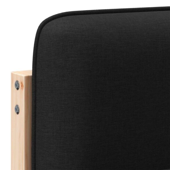 vidaXL Čalúnené čelo postele s čelnou doskou Hnedá a čierna 200 cm – Obrázok 9