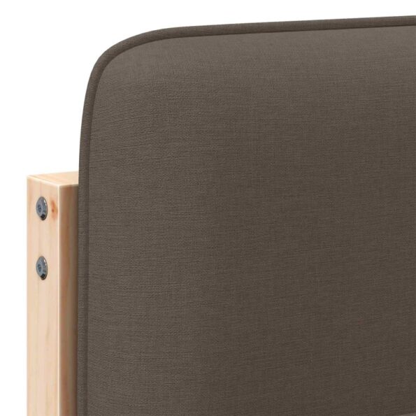 vidaXL Čalúnené čelo postele s čelnou doskou Hnedá a taupe 180 cm – Obrázok 9