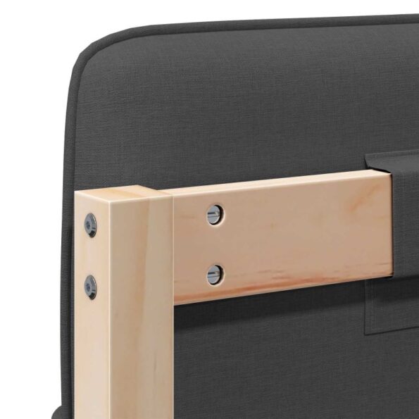 vidaXL Čalúnené čelo postele s čelnou doskou Hnedá a tmavošedá 160 cm – Obrázok 10