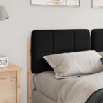 vidaXL Čalúnené čelo postele s čelnou doskou Hnedá a čierna 160 cm – Obrázok 3