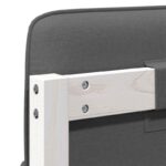 vidaXL Čalúnené čelo postele Biela a svetlo šedá 160 cm – Obrázok 10