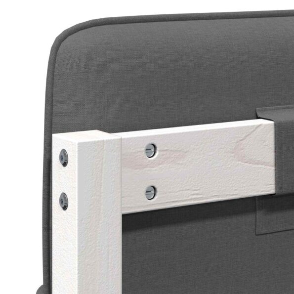 vidaXL Čalúnené čelo postele Biela a svetlo šedá 160 cm – Obrázok 10