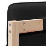 vidaXL Čalúnené čelo postele s čelnou doskou Hnedá a čierna 150 cm – Obrázok 10