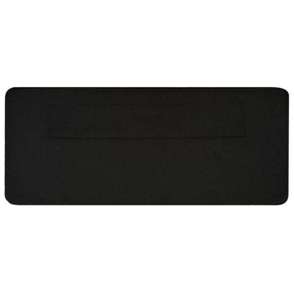 vidaXL Čalúnené čelo postele s čelnou doskou Hnedá a čierna 150 cm – Obrázok 8