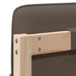 vidaXL Čalúnené čelo postele s čelnou doskou Hnedá a taupe 150 cm – Obrázok 10