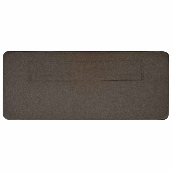 vidaXL Čalúnené čelo postele s čelnou doskou Hnedá a taupe 140 cm – Obrázok 8