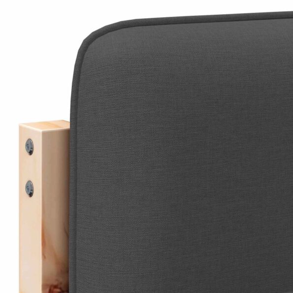 vidaXL Čalúnené čelo postele s čelnou doskou Hnedá a tmavošedá 135 cm – Obrázok 9