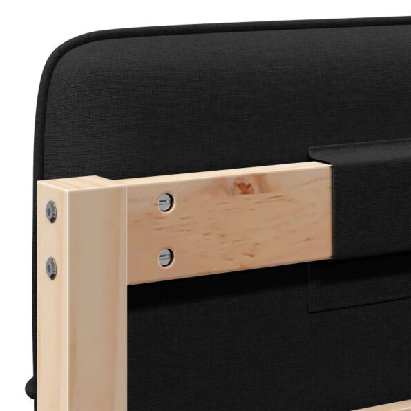 vidaXL Čalúnené čelo postele s čelnou doskou Hnedá a čierna 100 cm – Obrázok 10
