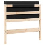 vidaXL Čalúnené čelo postele s čelnou doskou Hnedá a čierna 100 cm – Obrázok 6