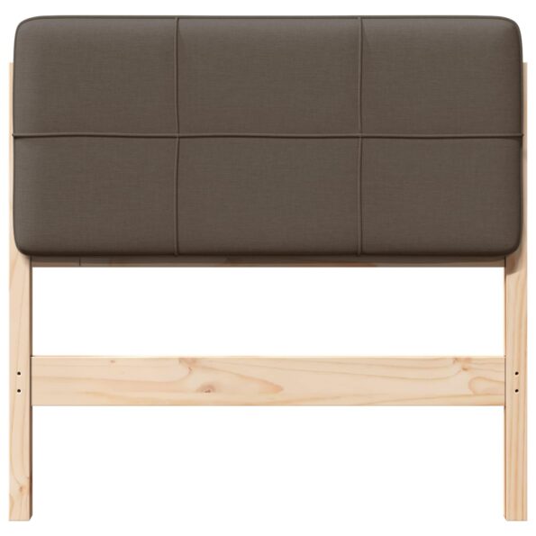 vidaXL Čalúnené čelo postele s čelnou doskou Hnedá a taupe 100 cm – Obrázok 4