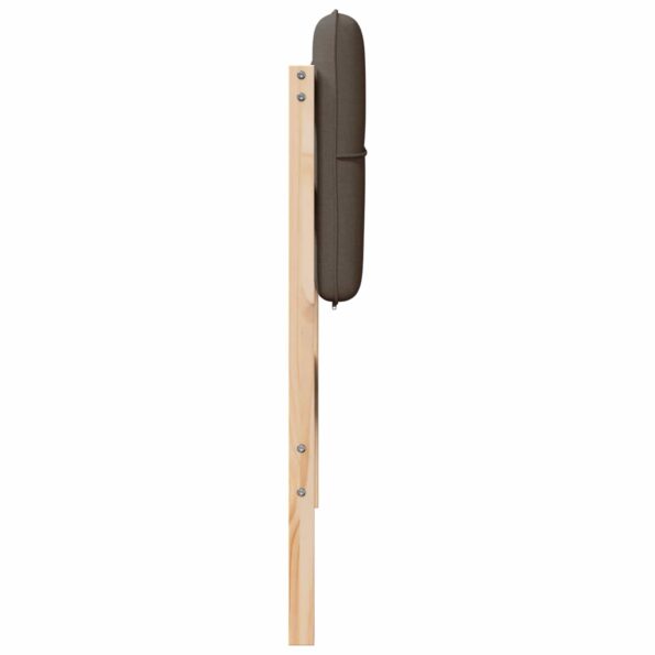 vidaXL Čalúnené čelo postele s čelnou doskou Hnedá a taupe 100 cm – Obrázok 5