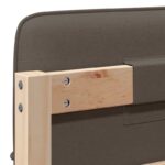vidaXL Čalúnené čelo postele s čelnou doskou Hnedá a taupe 90 cm – Obrázok 10