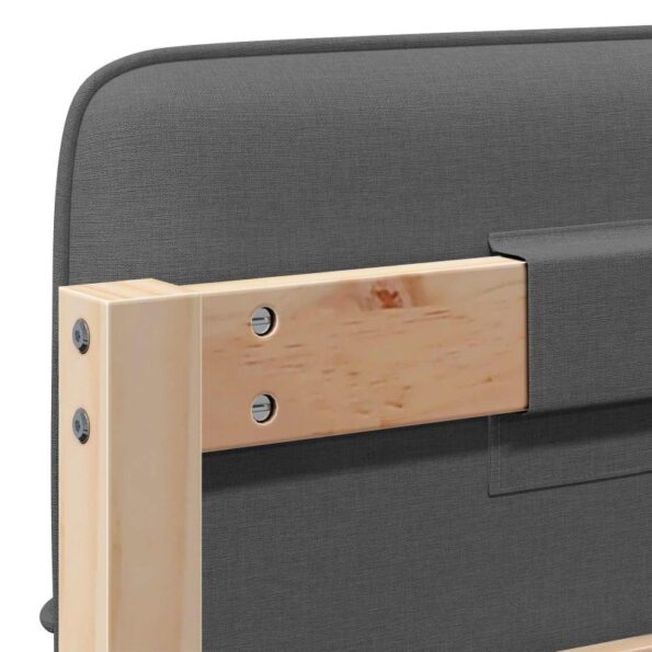 vidaXL Čalúnené čelo postele s čelnou doskou Hnedá a svetlosivá 80 cm – Obrázok 10