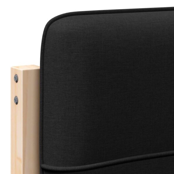 vidaXL Čalúnené čelo postele s čelnou doskou Hnedá a čierna 80 cm – Obrázok 9