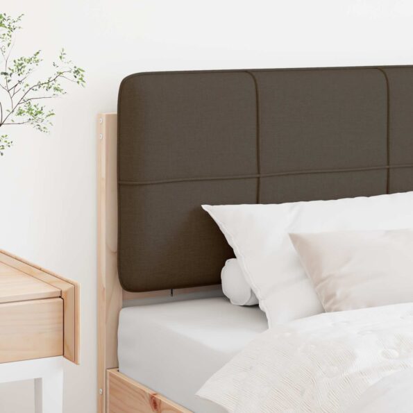 vidaXL Čalúnené čelo postele s čelnou doskou Hnedá a taupe 80 cm – Obrázok 3