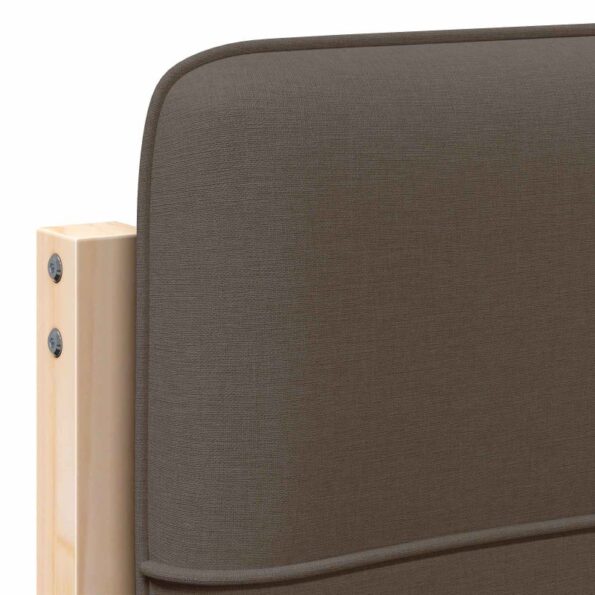 vidaXL Čalúnené čelo postele s čelnou doskou Hnedá a taupe 80 cm – Obrázok 9