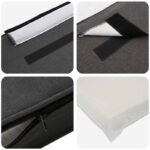 vidaXL Čalúnené čelo postele s čelnou doskou Hnedá a tmavošedá 75 cm – Obrázok 7