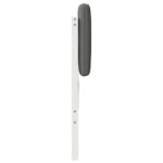 vidaXL Čalúnené čelo postele Biela a svetlo šedá 200 cm – Obrázok 5