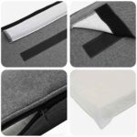 vidaXL Čalúnené čelo postele Biela a svetlo šedá 200 cm – Obrázok 7