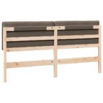 vidaXL Čalúnené čelo postele s čelnou doskou Hnedá a taupe 180 cm – Obrázok 6