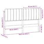 vidaXL Čalúnené čelo postele s čelnou doskou Hnedá a čierna 160 cm – Obrázok 13