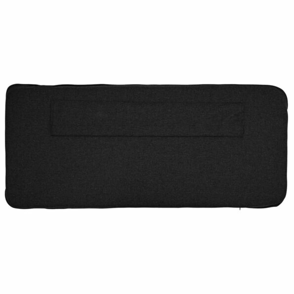 vidaXL Čalúnené čelo postele s čelnou doskou Hnedá a čierna 160 cm – Obrázok 8