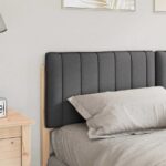 vidaXL Čalúnené čelo postele s čelnou doskou Hnedá a tmavošedá 150 cm – Obrázok 3