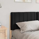 vidaXL Čalúnené čelo postele s čelnou doskou Hnedá a čierna 150 cm – Obrázok 3