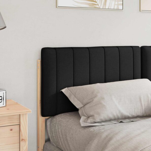vidaXL Čalúnené čelo postele s čelnou doskou Hnedá a čierna 150 cm – Obrázok 3
