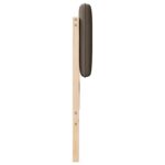 vidaXL Čalúnené čelo postele s čelnou doskou Hnedá a taupe 150 cm – Obrázok 5